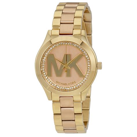 michael kors mini runway watch rose gold|Amazon.com: Michael Kors Women's Mini Slim Runway Logo .